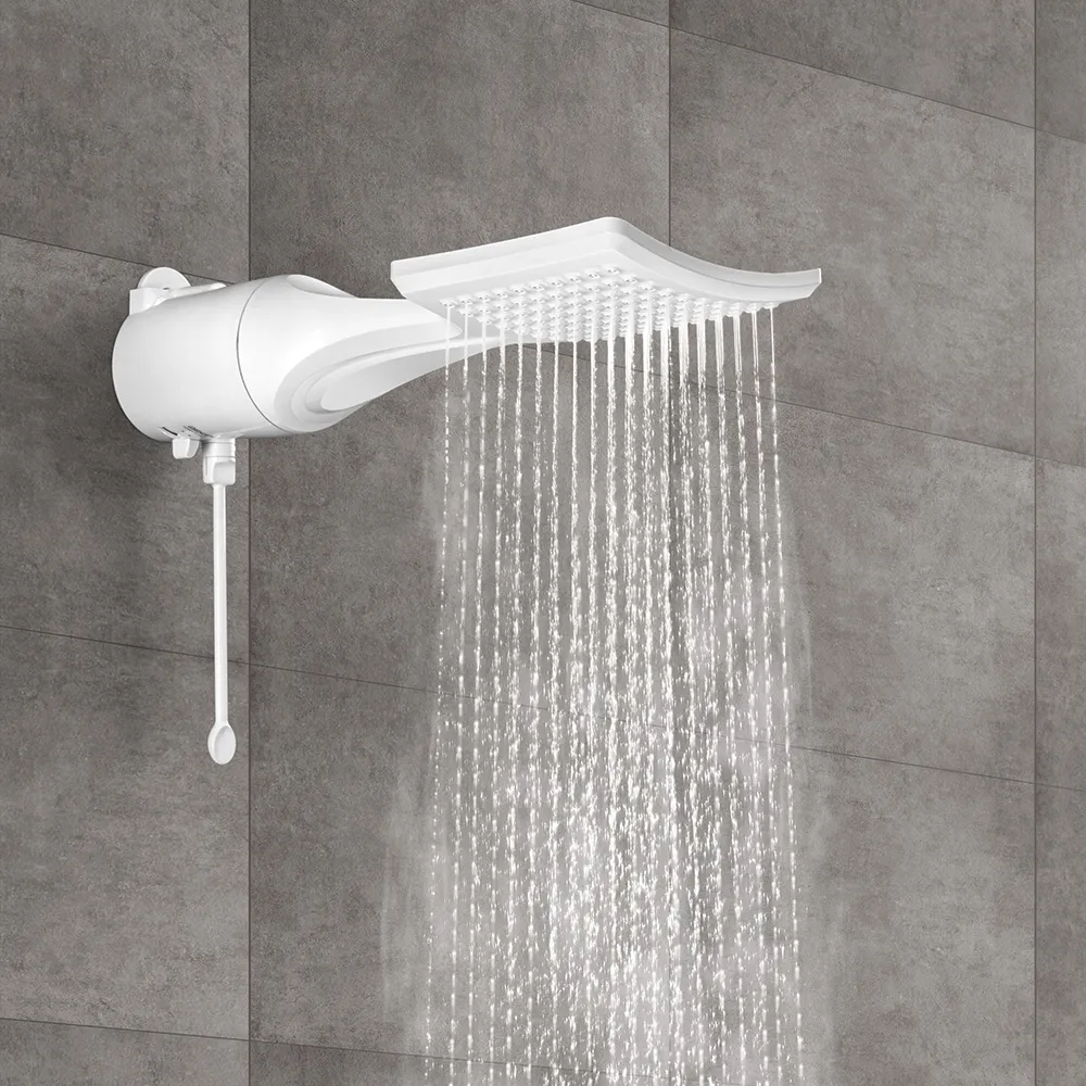 Chuveiro Ducha Lorenzetti Loren Shower Eletrônico Branco 6800w 220V — foto 2