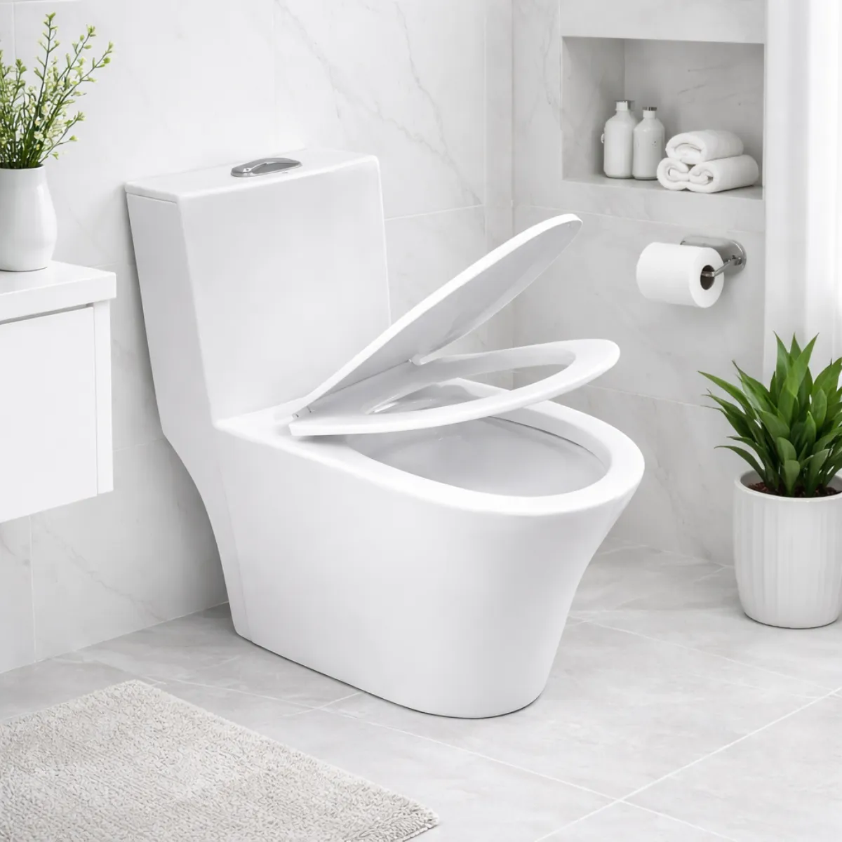 Vaso Sanitário Monobloco Caixa Acoplada Privada Paris Branco — foto 2