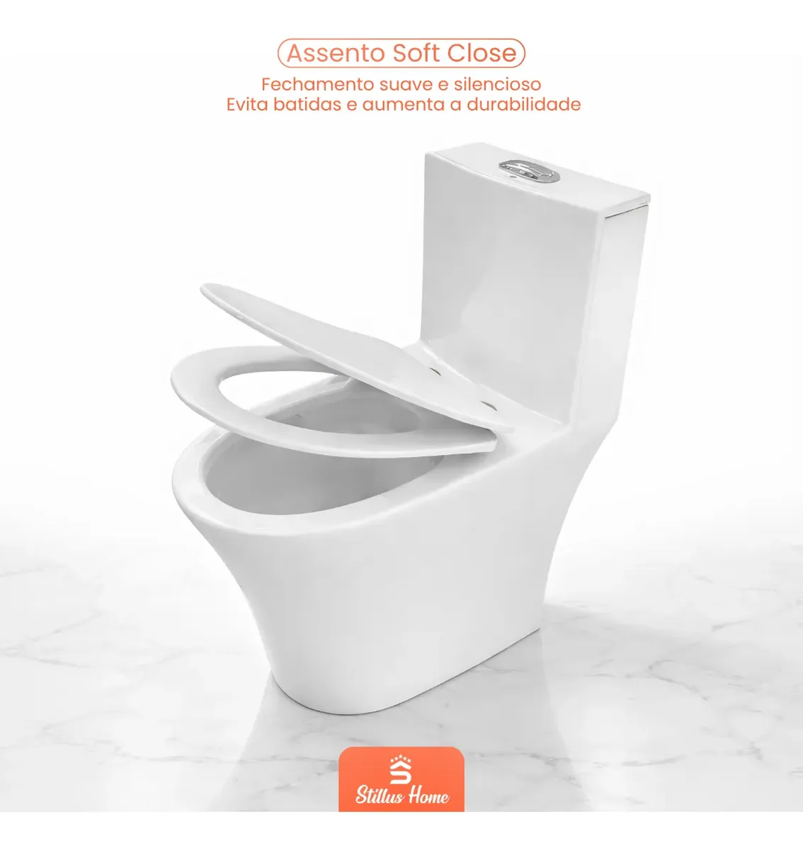 Vaso Sanitário Monobloco Caixa Acoplada Privada Paris Branco — foto 4